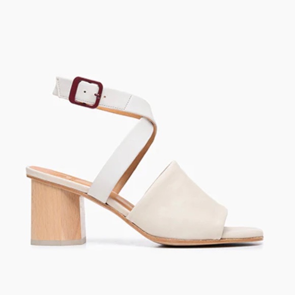 Cocolico Sz 38 Billie Block Heel Sandals in Ivory - Picture 4 of 7